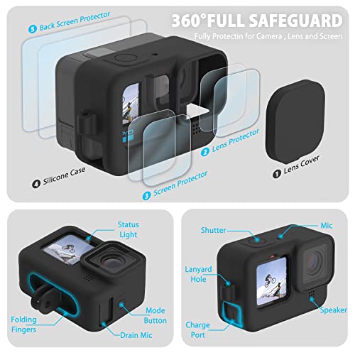 FitStill Silicone Sleeve Case for GoPro Hero 9-12