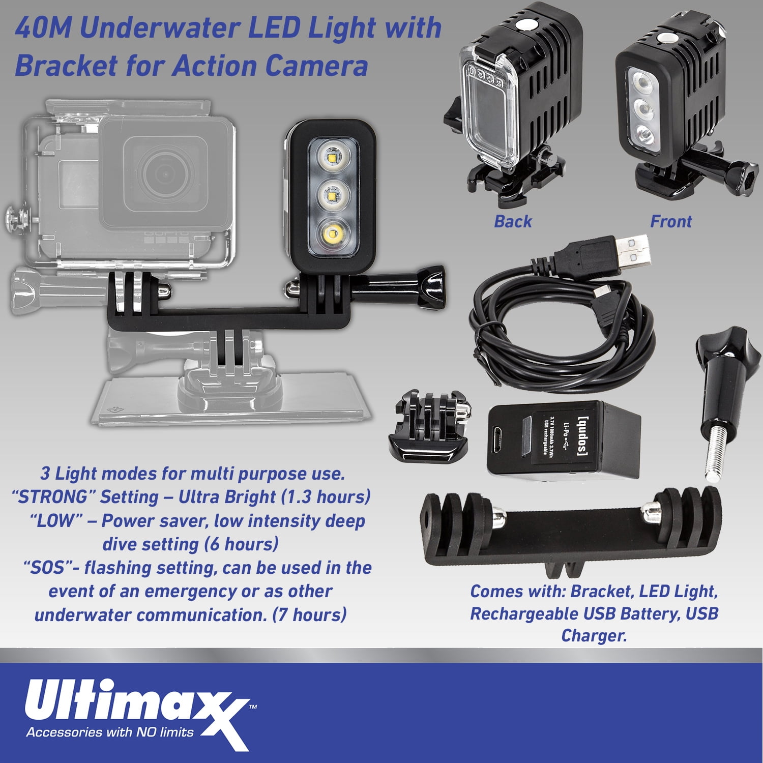 Ultimaxx GoPro Hero 12 Complete Accessory Bundle