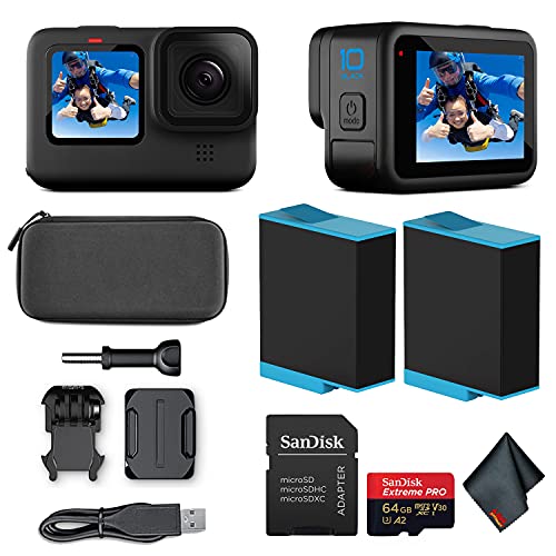 GoPro HERO10 - Waterproof Action Camera with Screens