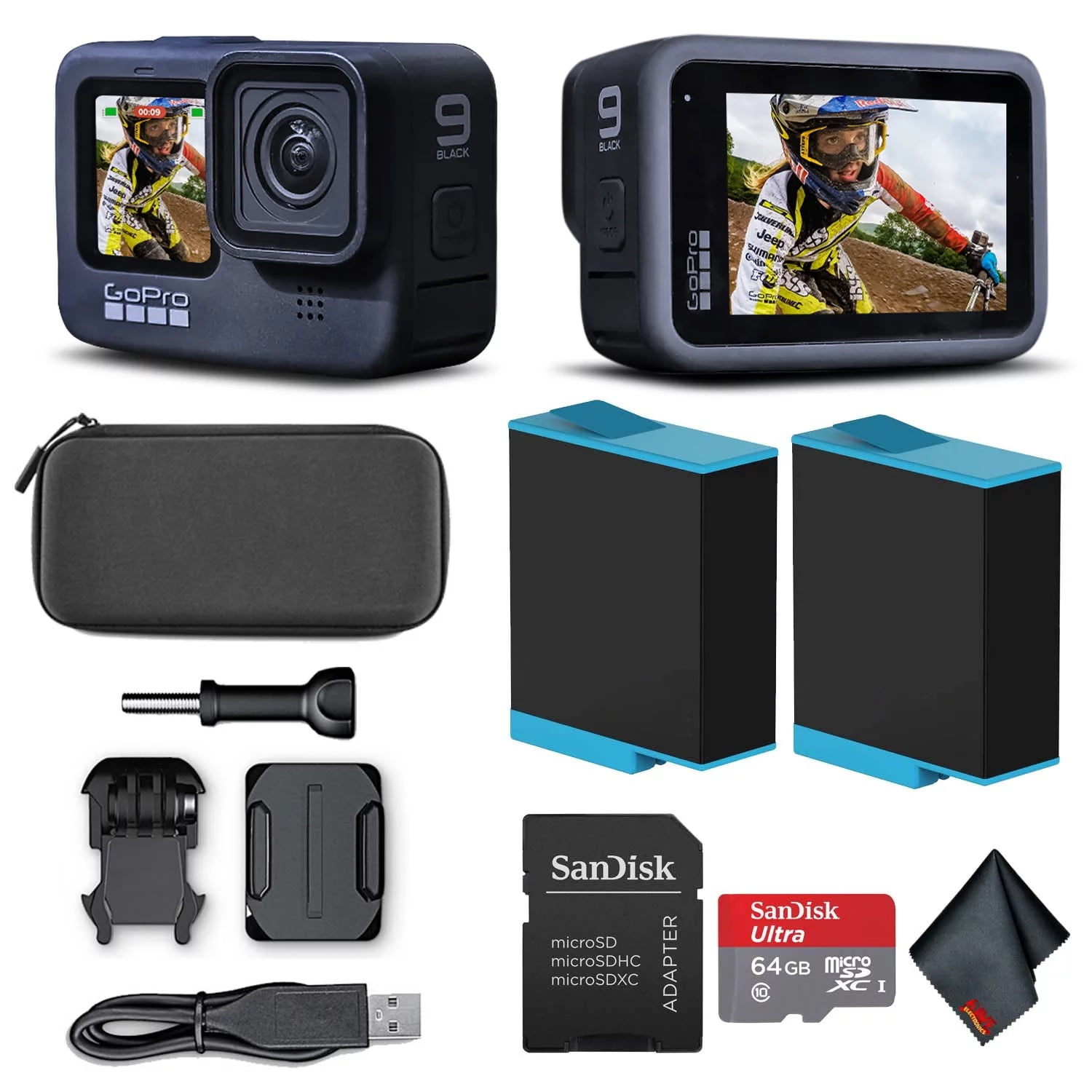GoPro HERO9 - Waterproof Action Camera + 64GB Card