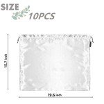 Silk Drawstring Storage Pouch - 10 Pack