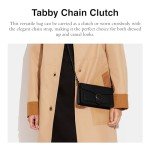 Coach Tabby Black Chain Clutch Handbag