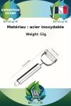 Éplucheur 2-en-1 en Acier Inoxydable Pratique