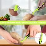 Éplucheur rotatif en acier inoxydable pour pommes de terre