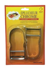Eplucheurs de légumes en acier inoxydable - Lot de 2