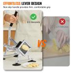 Coupe-frites Manuel en Inox 9,5 mm