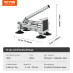 Coupe-Frites Multifonction en Inox avec 2 Lames