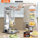 VEVOR Coupe-Frites Professionnel avec 4 Lames Inox