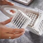 Coupe-Frites Multifonction avec 2 Lames Antidérapantes