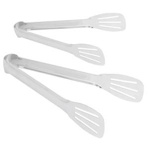 Pinces en acier inoxydable pour frites et grillades
