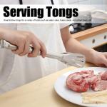 Pinces en acier inoxydable pour frites et grillades