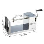 Coupe-pommes spirales en acier inoxydable