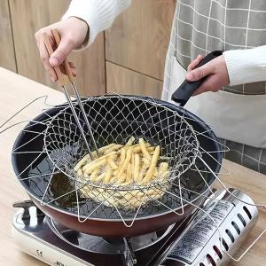 Outil Flexible en Acier Pour Laver Frites