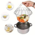 Outil Flexible en Acier Pour Laver Frites