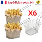 Mini Paniers à Frites Individuels en Acier Inoxydable