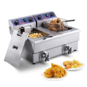 Friteuse Électrique 12L Professionnelle en Acier Inox