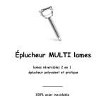 Éplucheur à Julienne en acier inoxydable multifunctionnel
