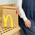 Sac à dos fast food frites en toile beige