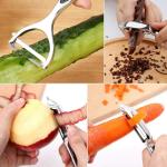 Éplucheur Ergonomique Acier Inoxydable pour Frites