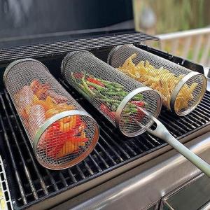 Grille Ronde pour Barbecue à Frites et Légumes