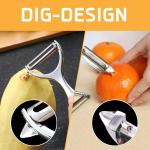 Éplucheur Ergonomique Acier Inoxydable pour Frites