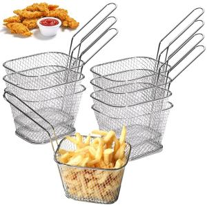 Mini Paniers à Frites Individuels - 8 Pièces