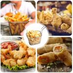 Paniers à frites en acier inoxydable - Lot de 12