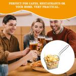 Paniers à frites en acier inoxydable - Lot de 12