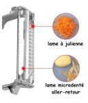 Éplucheur à Julienne en acier inoxydable multifunctionnel