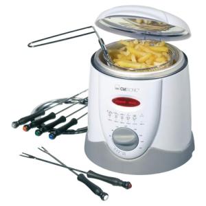 Friteuse 2en1 Clatronic avec 6 fourchettes