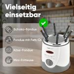 Friteuse 2en1 Clatronic avec 6 fourchettes