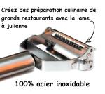Éplucheur à Julienne en acier inoxydable multifunctionnel