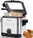 Fritteuse Aigostar 1,5L en inox avec filtre