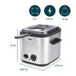 Mini-Fritteuse Princess 182611 avec filtre à odeur