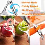 Éplucheur Ergonomique Acier Inoxydable pour Frites