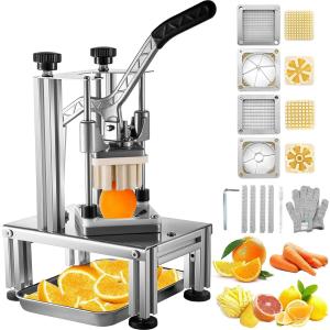 Coupe-Frites VEVOR Multifonction avec 4 Lames Inox