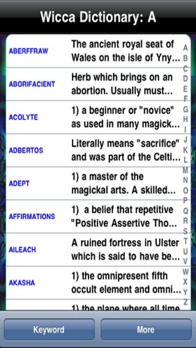 Wiccan Dictionary by Deep Powder Software
