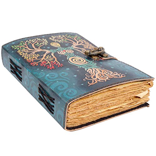Book of Shadows with Lock Clasp – Vintage Leather