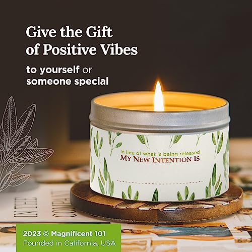 MAGNIFICENT 101 Pure White Sage Smudge Candle