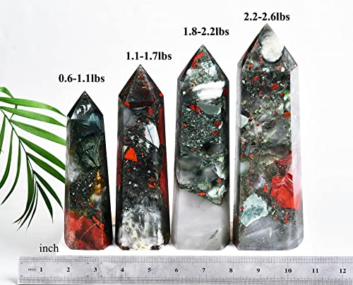 Large African Bloodstone Healing Crystal Wand
