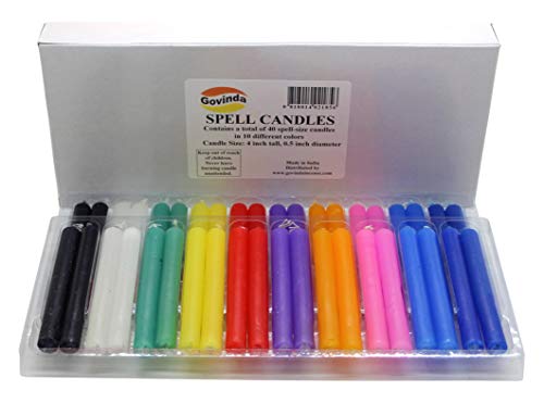 Govinda Spell Candles - 40 candles - 4"x1/2