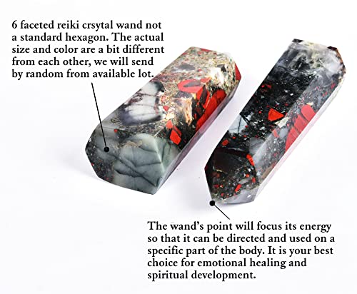 Large African Bloodstone Healing Crystal Wand