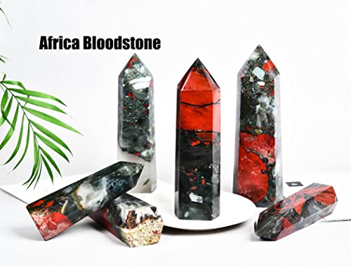 Large African Bloodstone Healing Crystal Wand