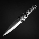 9" Scottish Celtic Gaelic Twist Knot Wicca Dirk Dagger Knife