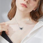 Gothic Bat Necklace in 925 Sterling Silver