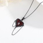 Angel Wing Necklace - 925 Silver Gothic Pendant