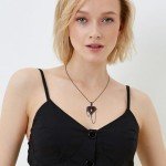 Angel Wing Necklace - 925 Silver Gothic Pendant