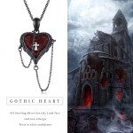 Angel Wing Necklace - 925 Silver Gothic Pendant