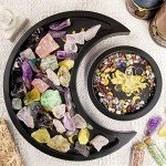 Crescent Moon Crystal Holder and Display Tray