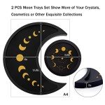 Crescent Moon Crystal Holder and Display Tray